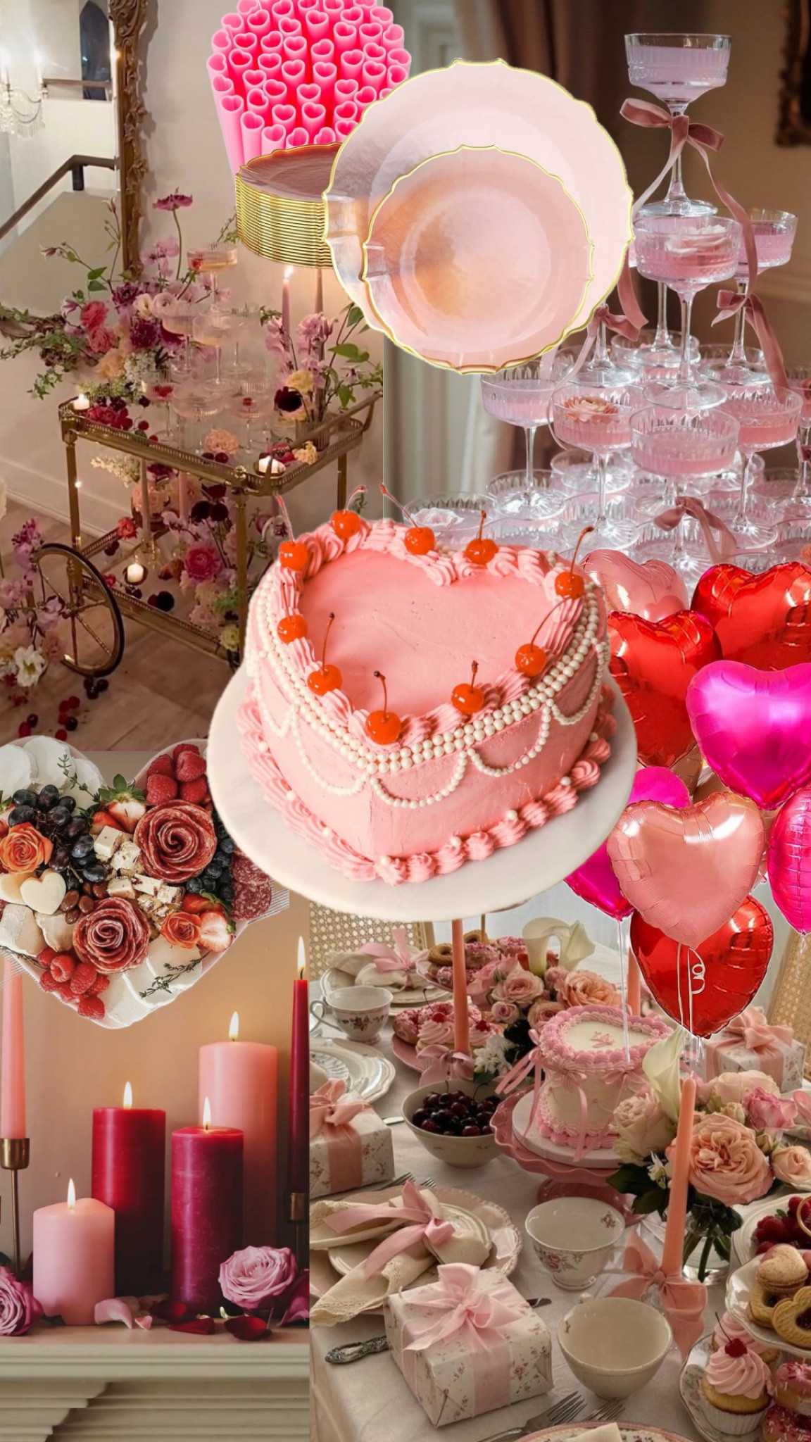 Galentines day inspo and decor!! I’m so excited to throw a Valentine’s Day themed dinner next month with my girlfriends!!! Here’s an idea of what I will be buying and how I will be decorating! Linked everything! 
Valentine’s Day, valentines, galentines, galentines day 

#LTKHome #LTKParties #LTKSeasonal