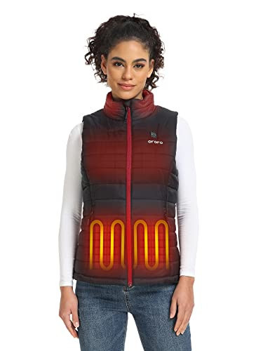 ORORO Women's Lightweight Heated Vest with Battery Pack (Black,M) | Amazon (US)