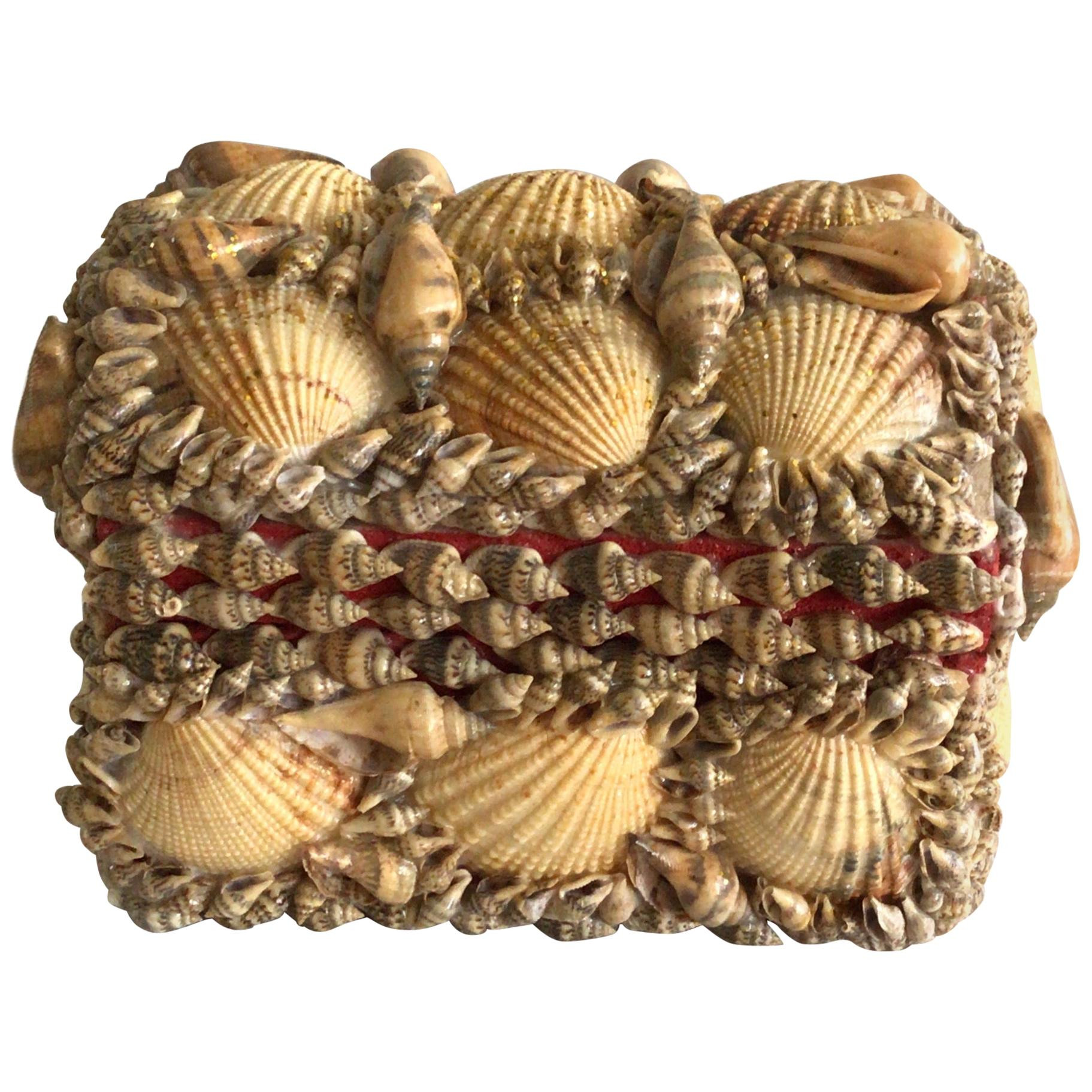 1970s Handmade Domed Top Shell Box For Sale at 1stDibs | 1stDibs