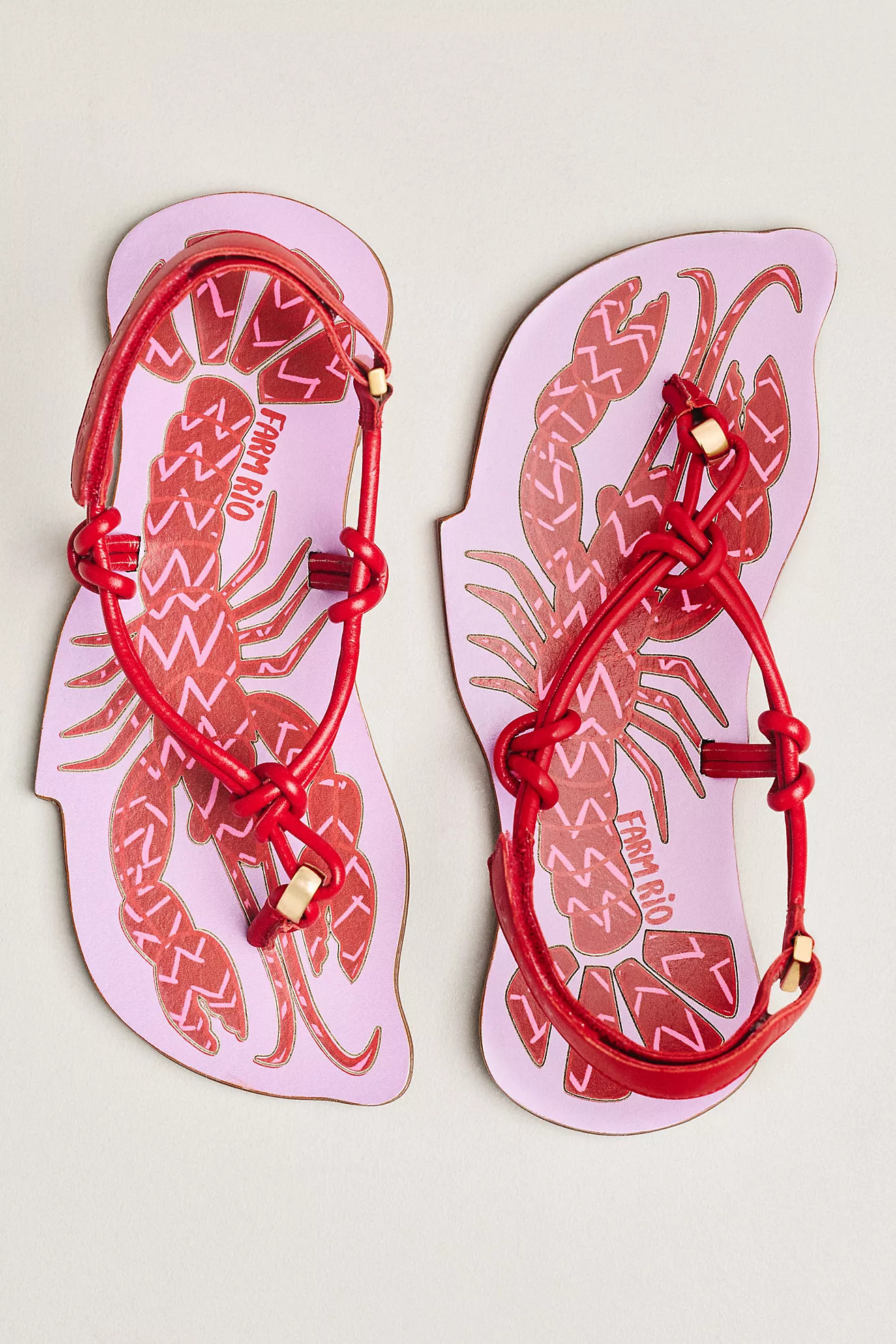 Farm Rio Lobster Slingback Sandals | Anthropologie (US)