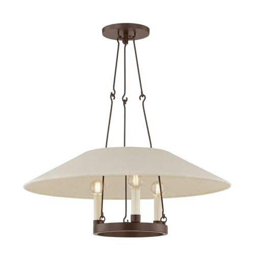 Troy Lighting F1625-BRZ Archive - 3 Light Chandelier-10 Inches Tall and 25 Inches Wide, Finish Co... | Amazon (US)