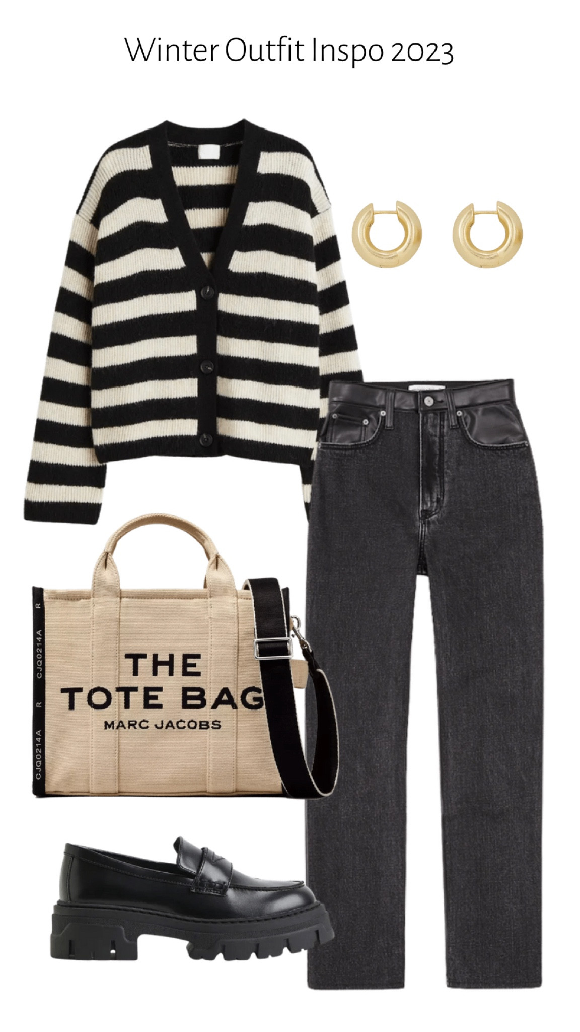 Winter outfit inspo 🖤 jeans, loafers, tote bag, work wear 

#LTKworkwear #LTKSeasonal