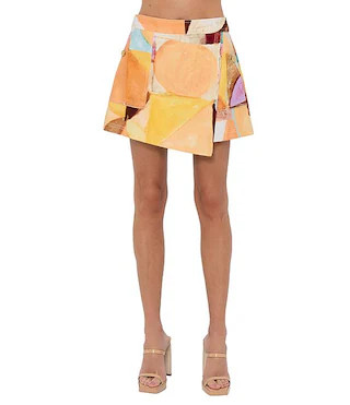 Noa Printed Wrap Coordinating Mini Skort | Dillard's