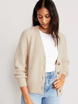 Shaker-Stitch Cardigan Sweater for Women | Old Navy (CA)
