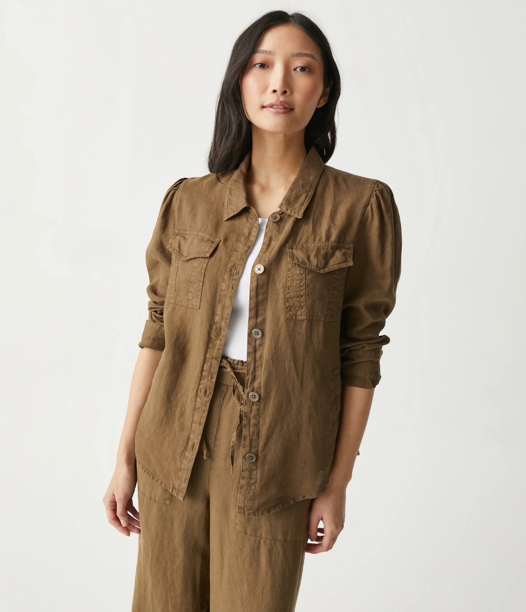 Jay Linen Shacket | MichaelStars.com