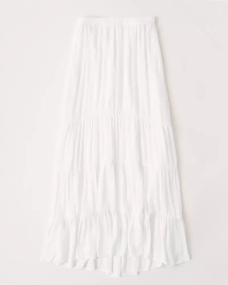 Tiered High-Low Maxi | Abercrombie & Fitch US & UK