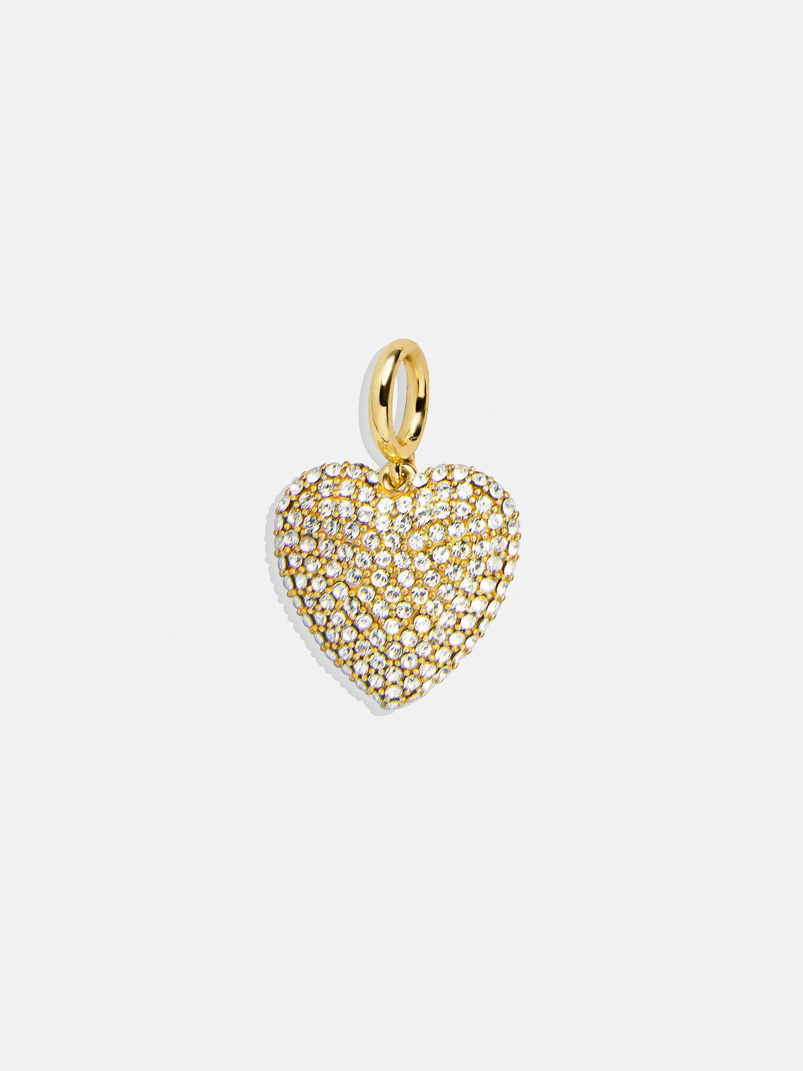 Heart Cluster Charm - Heart Puffy Pave | BaubleBar (US)