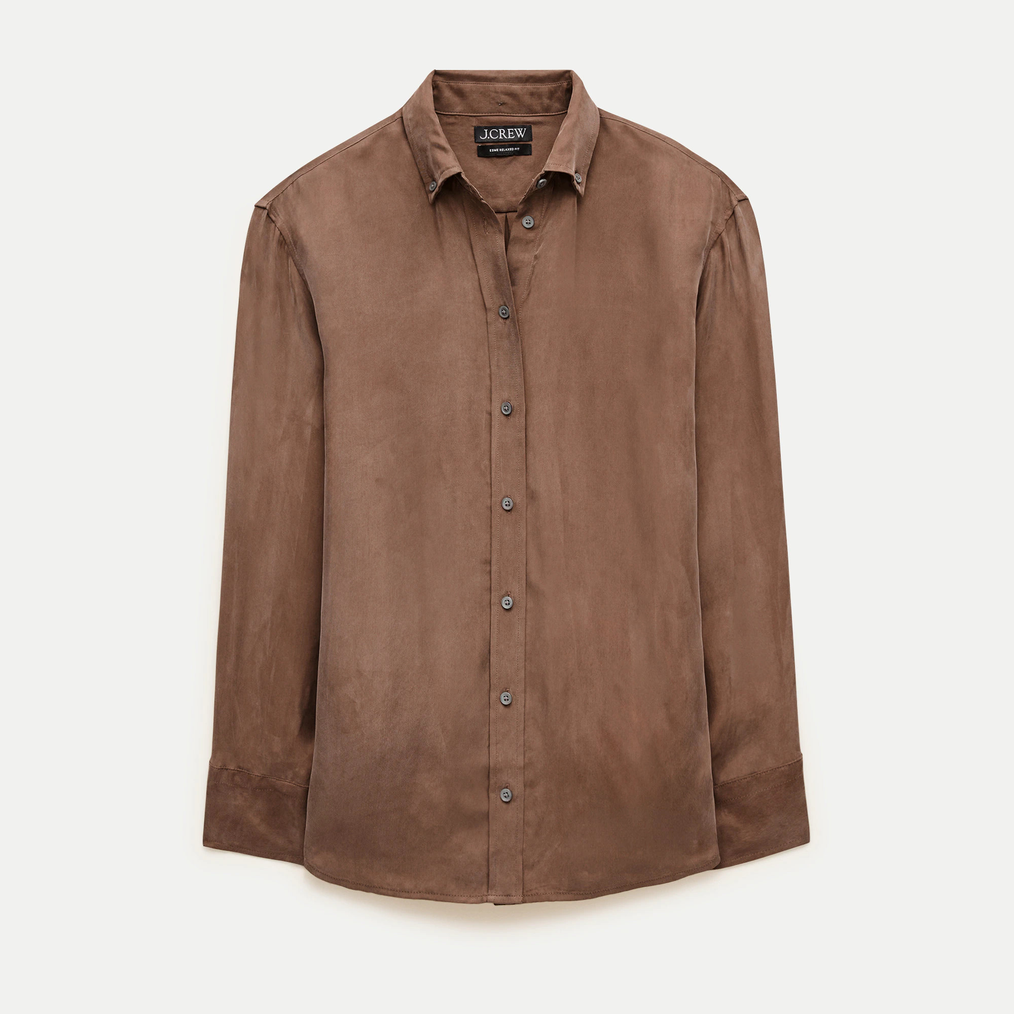 Esme button-up shirt in cupro | J. Crew US