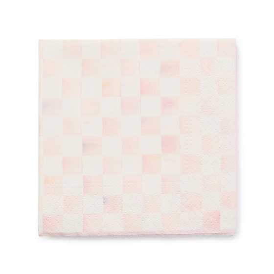 Rosy Check Cocktail Paper Napkins | MacKenzie-Childs