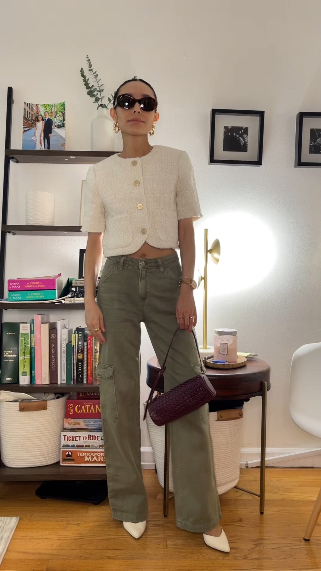 How I’m styling olive green this fall (part 1) 🫒🍃🥑🐢 save for later!

Outfit deets:
• cropped tweed jacket: @abercrombie 
• olive green cargo pants: @Mango 
• pumps: Saint Laurent
• handbag: Mango
• sunglasses: Celine
• watch: movado
• jewelry: mix of Mejuri and Amazon

#falltrends #trendguide #fallfashion #fallfashiontrends #fallaesthetic #falloutfits #falloutfitinspo #outfitideas #outfitinspo #outfitinspiration #styletips #styleinspo #styletok #fashioninspo #fashiontok #style #stylesnap #styling #stylingtips #stylingoutfits #stylingideas 

#LTKFindsUnder100 #LTKFindsUnder50 #LTKStyleTip