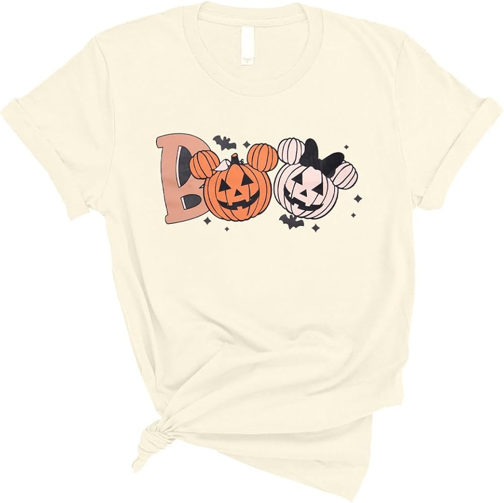 Halloween Party Shirt Woman Magical Halloween Shirts Boo Tshirt Pumpkin Print Tees Casual Vacatio... | Amazon (US)