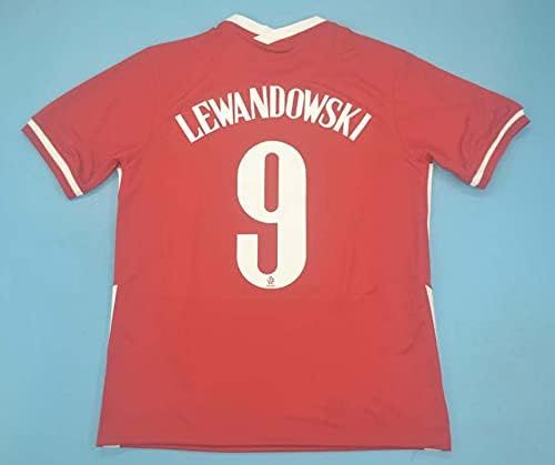 Lewandowski#9 Poland Retro Jersey 2021 RED Color | Amazon (CA)