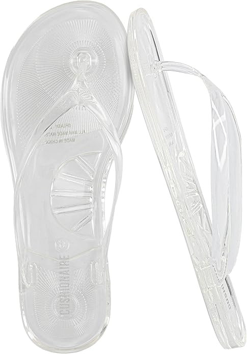 CUSHIONAIRE Splash Jelly Flip Flops for Women With Flexible Sole, Soft Footbed Summer Sandals for... | Amazon (US)