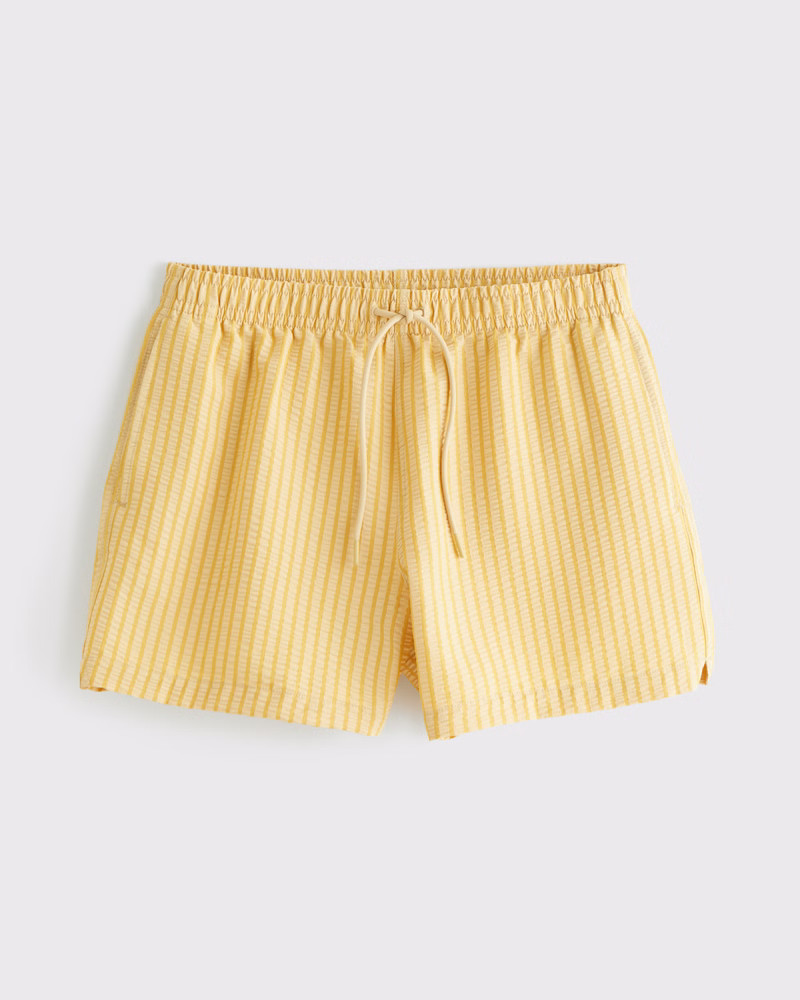 Men's Pull-On Wide Seersucker Swim Trunk | Men's New Arrivals | Abercrombie.com | Abercrombie & Fitch (US)