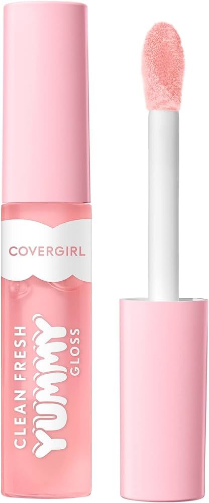 COVERGIRL Clean Fresh Yummy Gloss Daylight Collection Lip Gloss, Hydrating, Glossy Shine, Vegan Formula, Sunshine Rays 20, 0.33oz | Amazon (US)