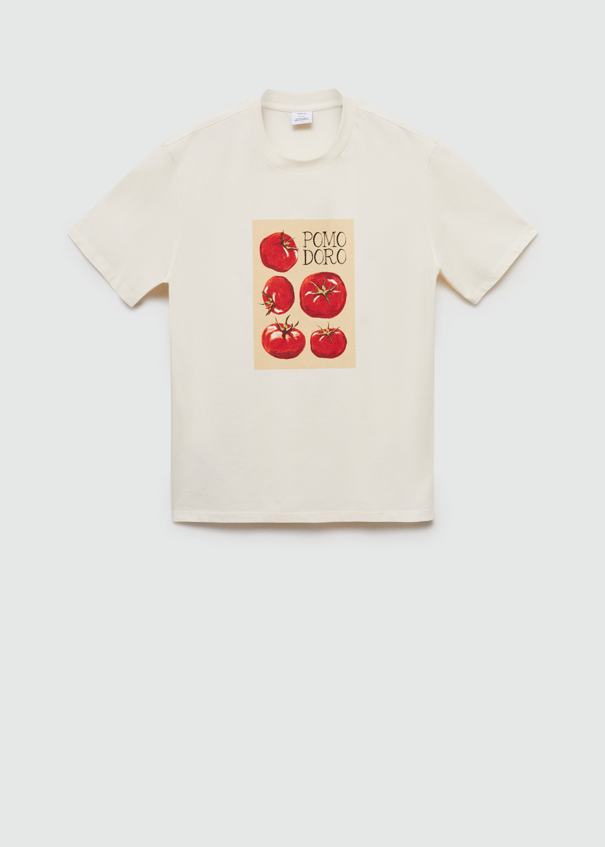 Regular fit printed cotton t-shirt - Man | MANGO United Kingdom | MANGO (UK)