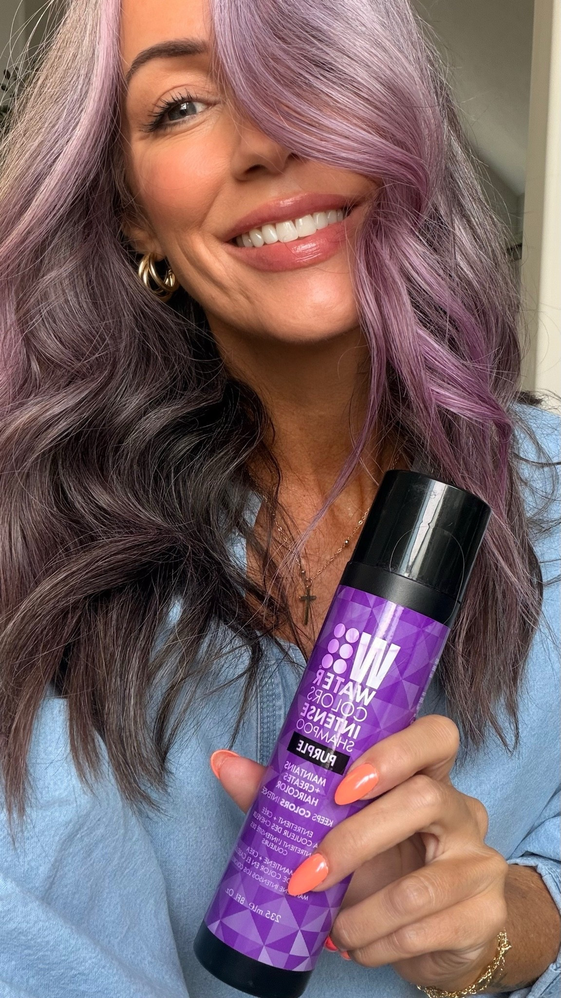 Any time you see purple in my hair it’s from this temporary color deposit shampoo! I apply in the shower on wet hair (after washing), lather all over and leave on for about 5 minutes. This will last for one or two washes for me.

#LTKOver40 #LTKBeauty