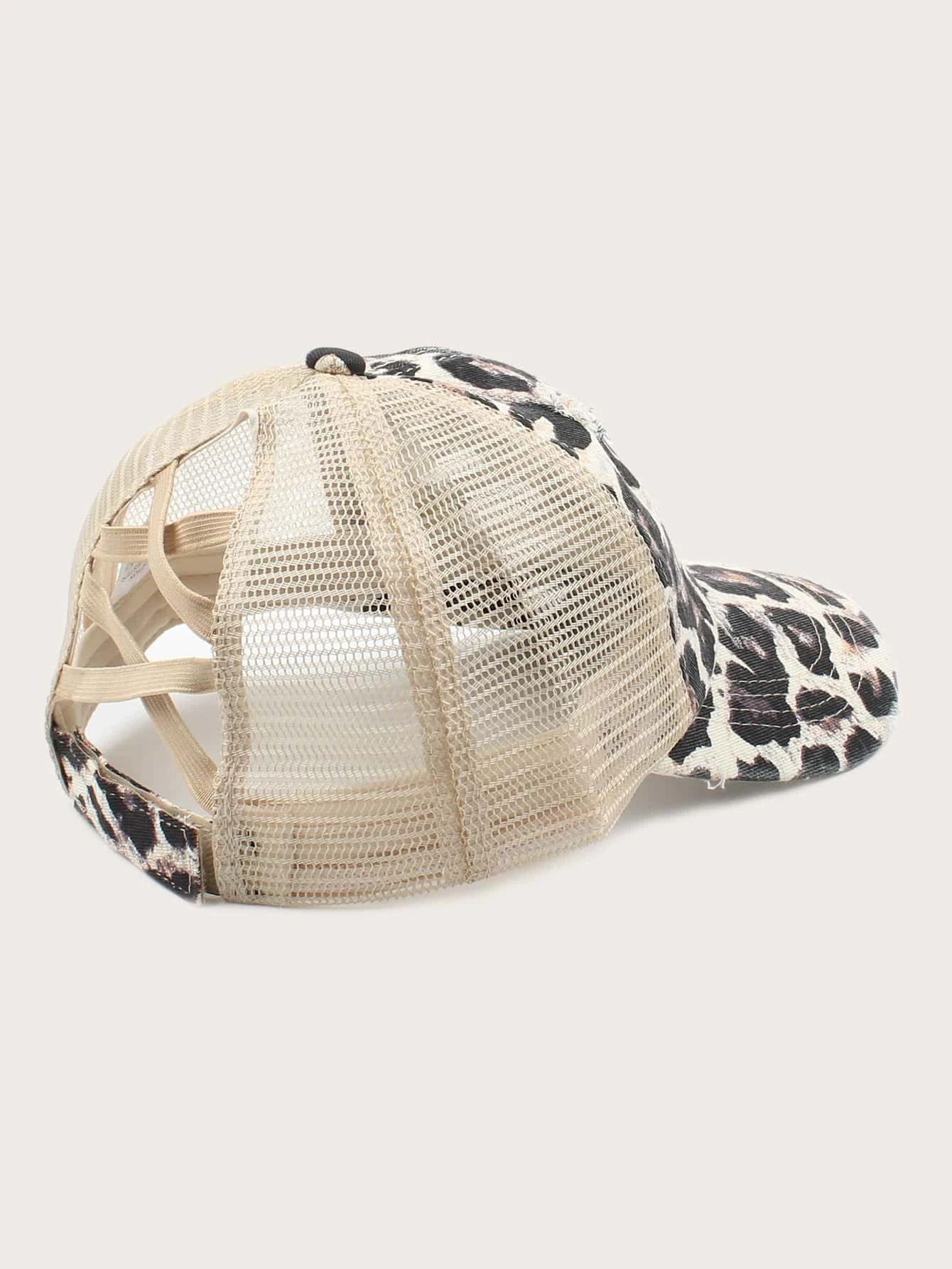 Leopard Pattern Mesh Baseball Cap | SHEIN