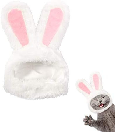 XIMISHOP Cute Costume Bunny Rabbit Hat with Ears for Cats & Small Dogs Party Costume Easter Pet A... | Amazon (US)