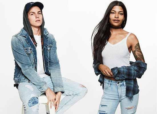 AEO Denim X4 Hi-Rise Jegging, Rich Onyx | American Eagle Outfitters (US & CA)