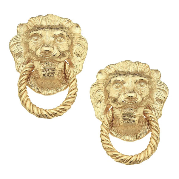 Lion Knocker Earrings | Susan Shaw