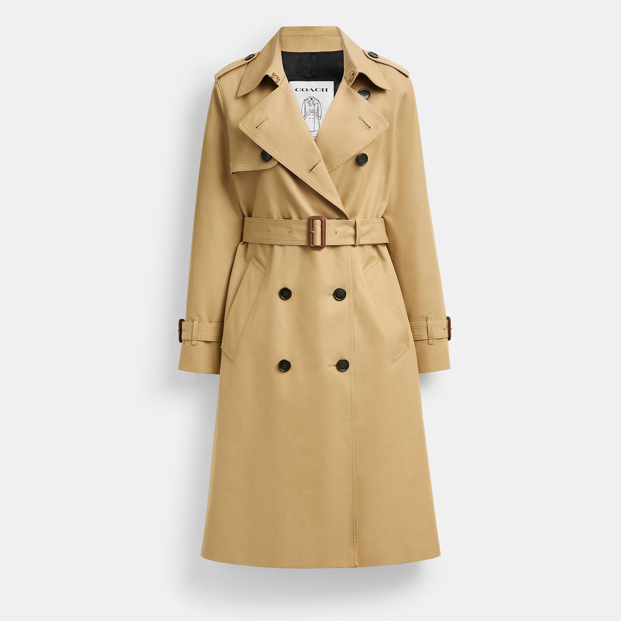 Coach Trench Coat - Women's Size Medium - Khaki | Coach (US)