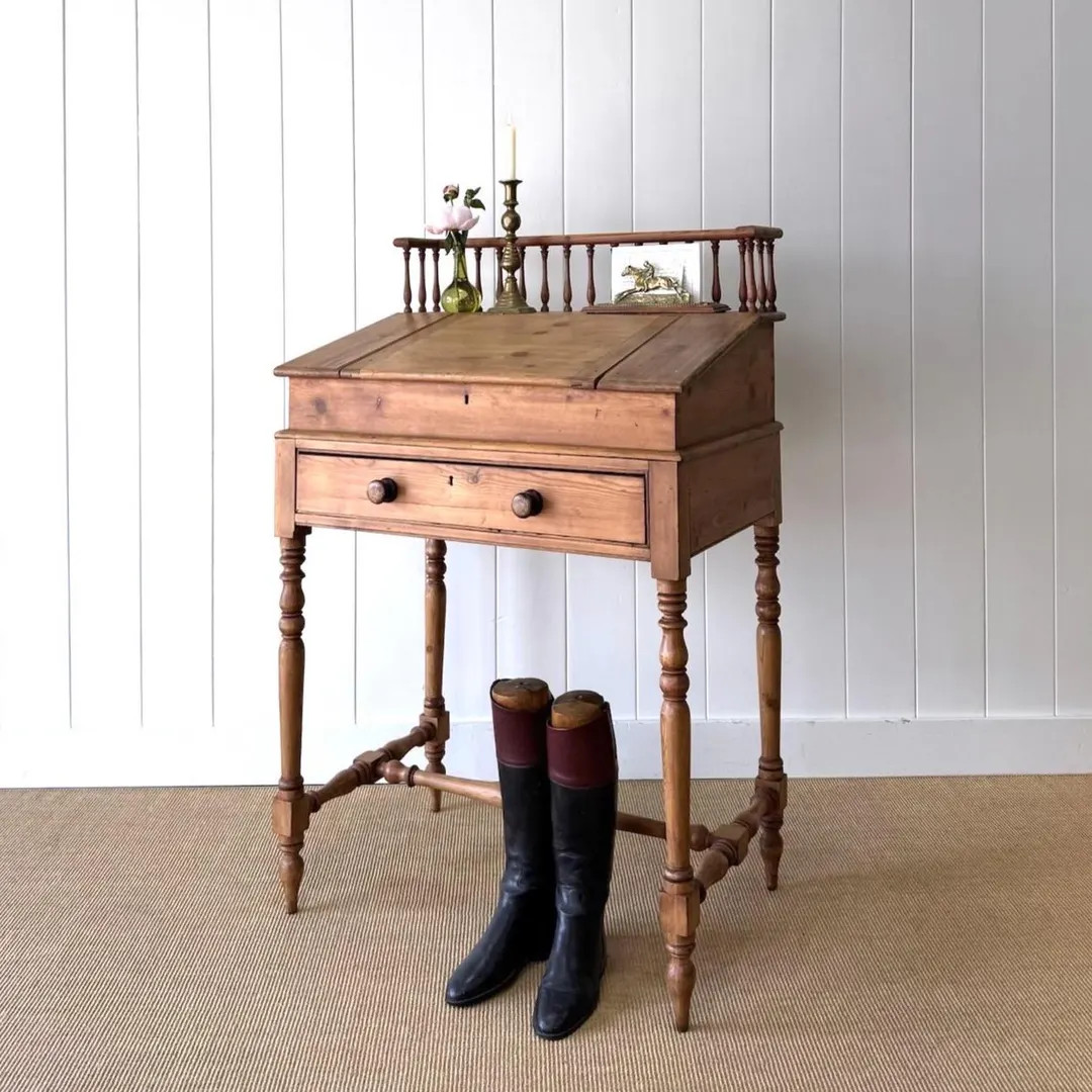 Antique English Georgian Pine Clerk's Desk C1880 - Etsy | Etsy (US)