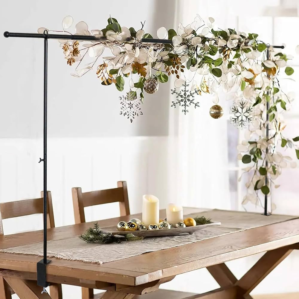 OSYIN Over The Table Rod Stand with Clamps, 46-82”Length, Adjustable Metal Balloon Flower Arch ... | Amazon (US)