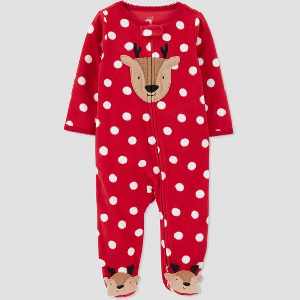 Baby Girls' Dotted Footed Pajama - Just One You® made by carter's Red | Target