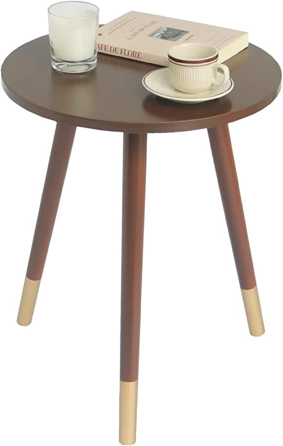 AWASEN Small Side Table, Modern End Table Round, Coffee Table for Bedroom Living Room Small Space... | Amazon (US)