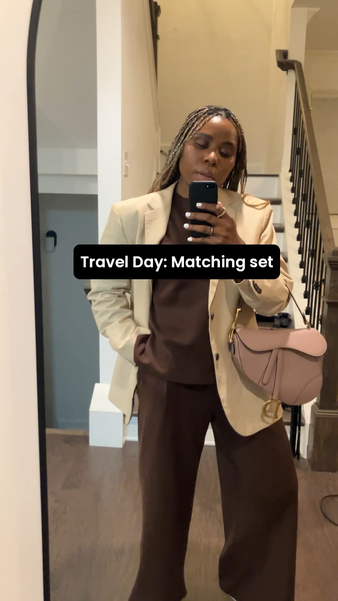Just in case you were looking for an airport fit. Size down, wearing a small, I am usually a medium. For reference I am 5”5. If you’re taller go up a size in the bottom #matchingset

#LTKCyberWeek #LTKHoliday #LTKootd
