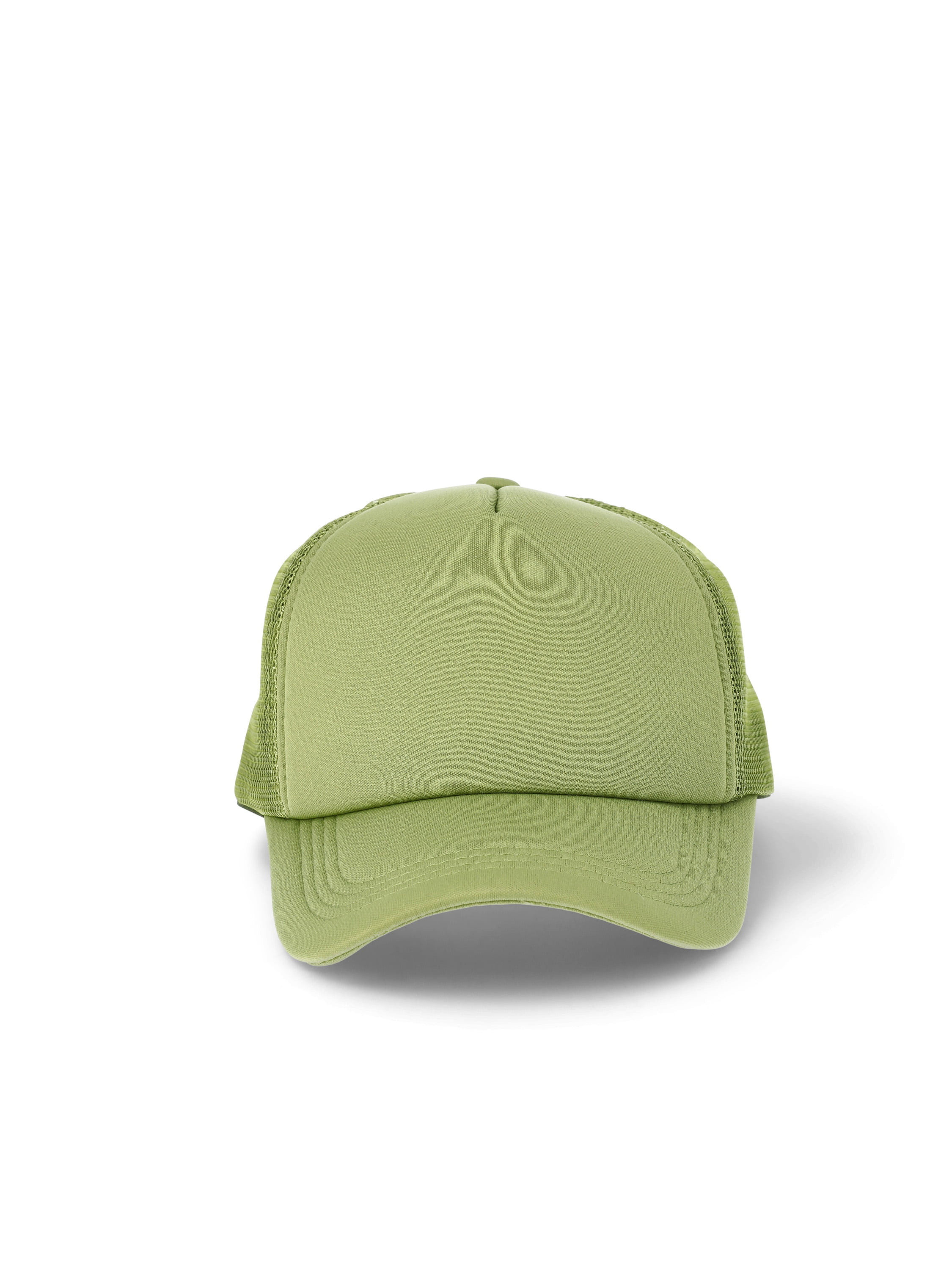 No Boundaries Polyester Foam-Front Trucker Hat, Women's, One Size, Avocado | Walmart (US)