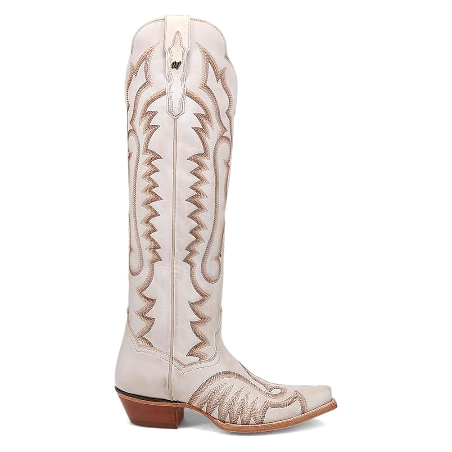 Dan Post Boots Womens Josie Embroidered Snip Toe Zippered Casual Boots Mid Calf Low Heel 1-2" - W... | Amazon (US)