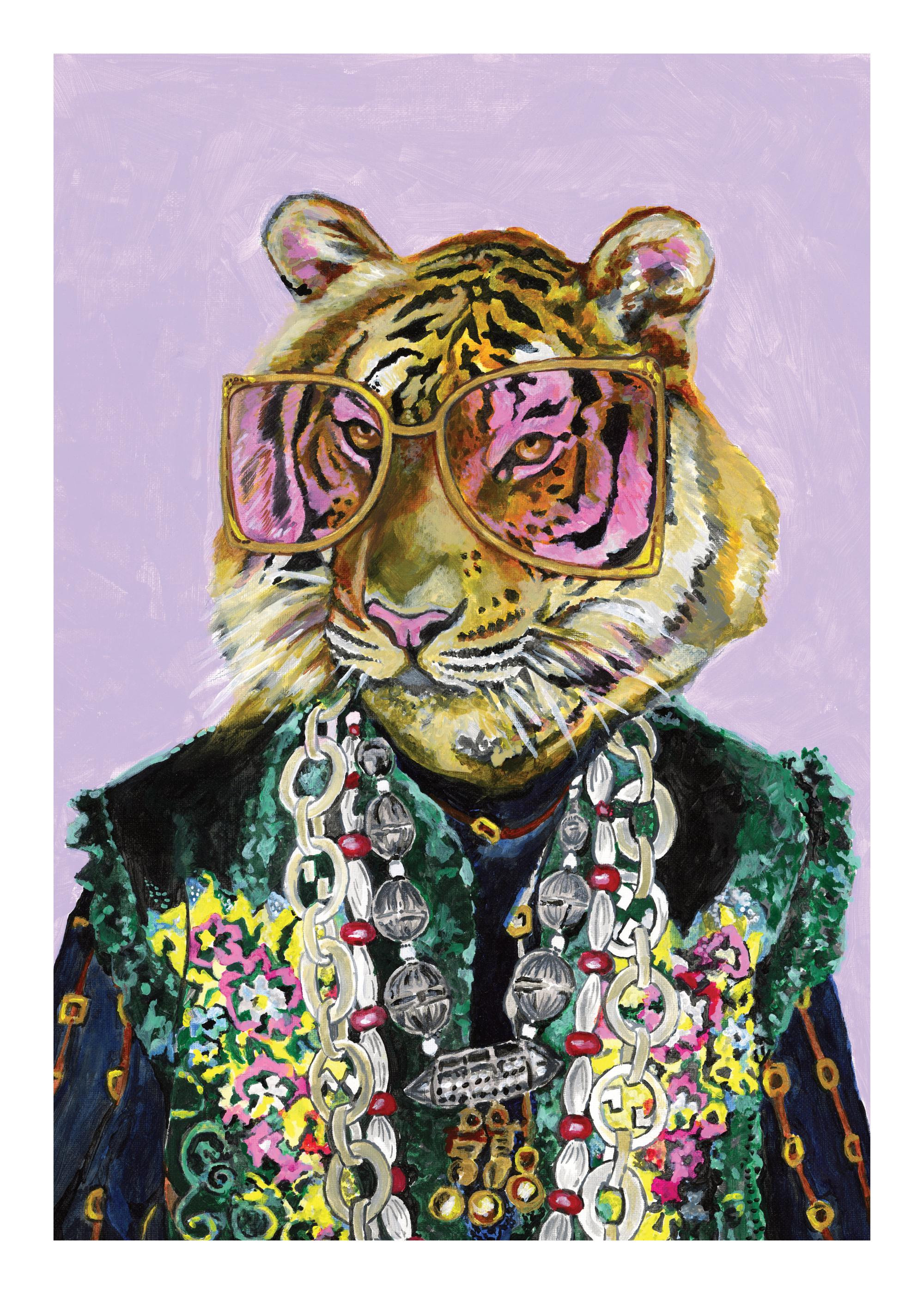 Heather Perry - Artsy Bengal Tiger Print | Desenio