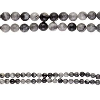 Bead Gallery® Black Network Stone Round Beads, 8mm | Michaels Stores