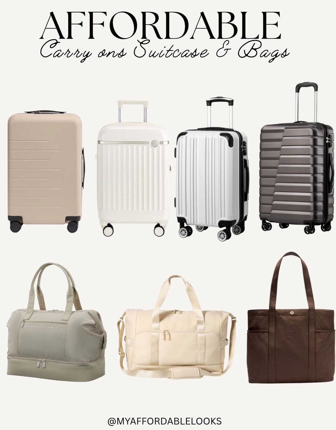 Affordable Carry on Suitcase & Bags

#LTKootd #LTKTravel #LTKSeasonal