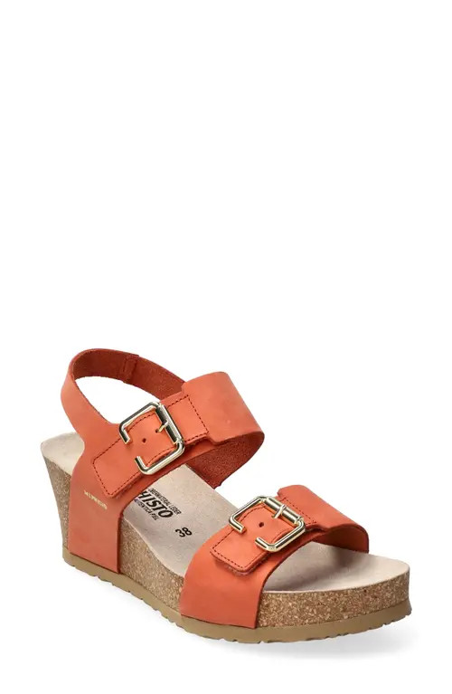 Mephisto Lissandra Platform Wedge Sandal in Chili at Nordstrom, Size 7 | Nordstrom