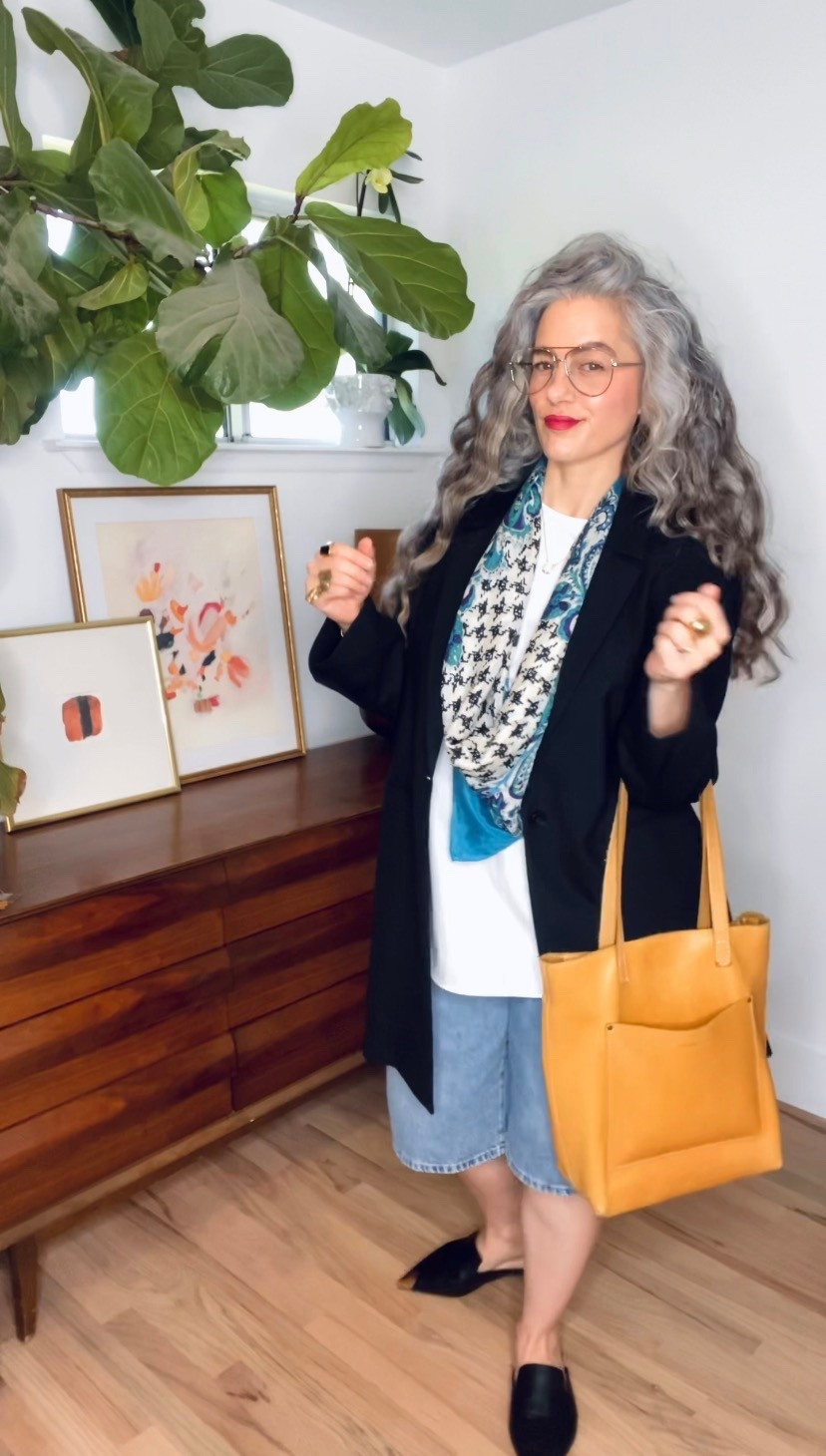 Jacket and shirt from @ceneecho.official are perfect staples for your closet. Use my code SILVER15 for 15% off of your order from @ceneecho.official 

Find your own perfect @portlandleather bag and use my link: https://rstr.co/portlandleather/1473 for 25% off of your purchase!

And when shopping for jewelry at @jamesmichelle use my code: SILVERSTRANDSOFGLITTER for 20% off of your purchase!