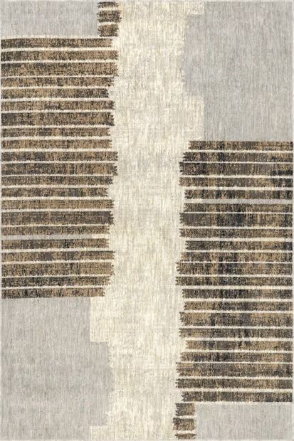 Light Brown Shiloh Abstract Area Rug | Rugs USA