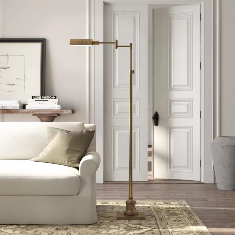 Helena 65'' Gold Task Floor Lamp | Wayfair North America