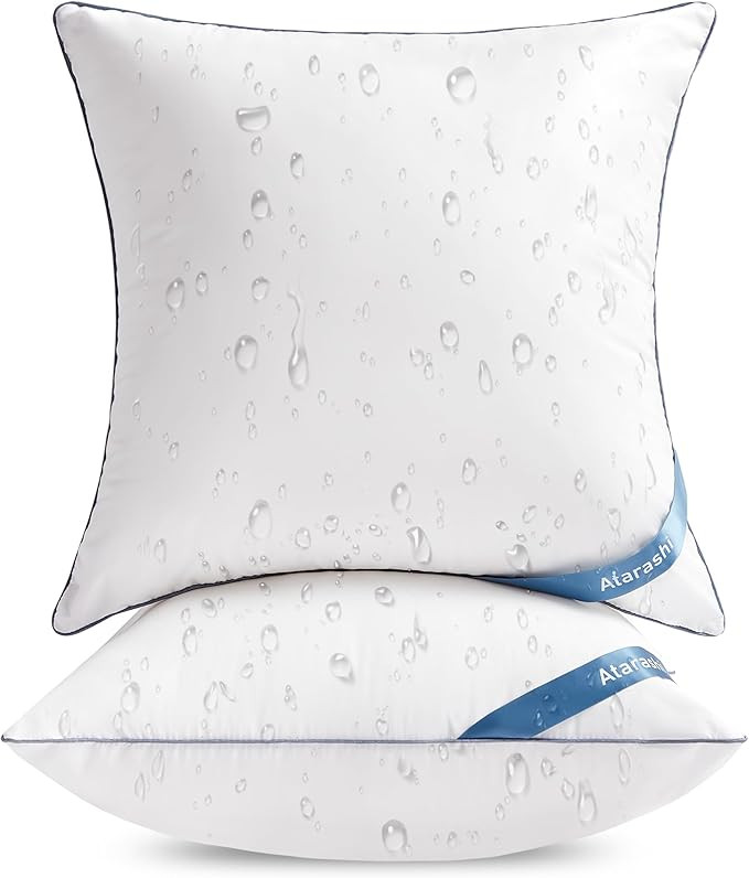 Atarashi 20 x 20 Outdoor Pillow Inserts(Set of 2) - Waterproof Decorative Square Throw Pillows fo... | Amazon (US)