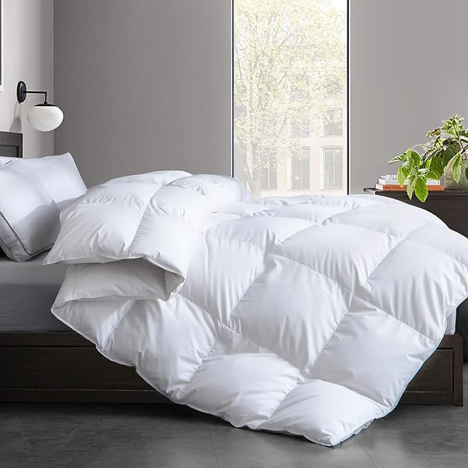 Cosybay Feather Comforter Filled with Feather & Down Queen Size - All Season White Duvet Insert- ... | Amazon (US)