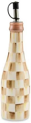 MACKENZIE-CHILDS Ceramic Farmhouse Oil Cruet, Ceramic Oil-Dispenser Bottle, Brown-and-White Mocha... | Amazon (US)