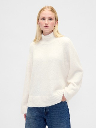 Fuzzy Oversized Turtleneck Sweater | Gap (CA)