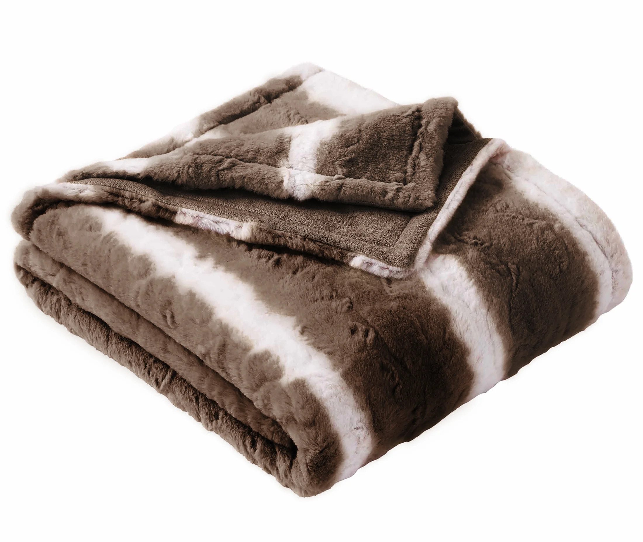 Better Homes & Gardens Brown Ombre Faux Fur Throw, 50" x 72", Adult/Teen | Walmart (US)
