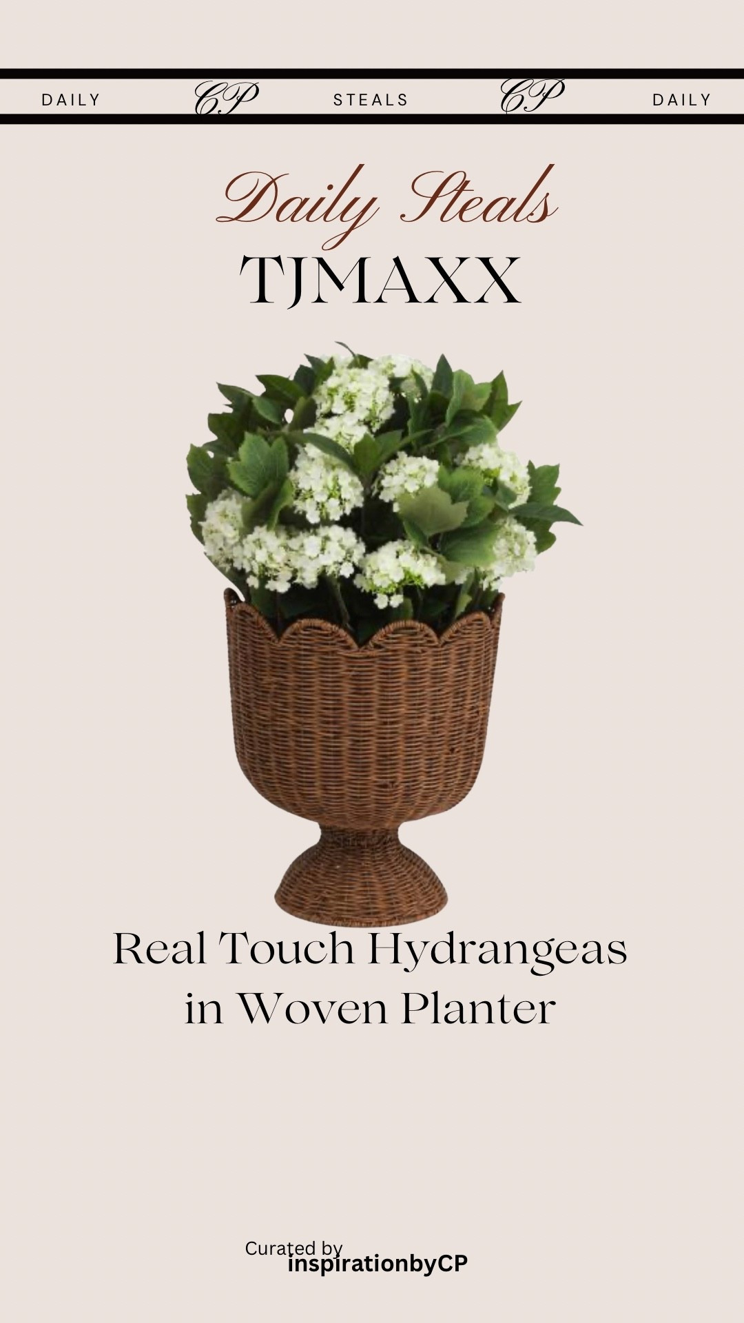 Scalloped Woven Planter with Teal Touch Hydrangeas
#outdoor #frontporch #springdecor #tjmaxxfinds 

#LTKSeasonal #LTKHome
