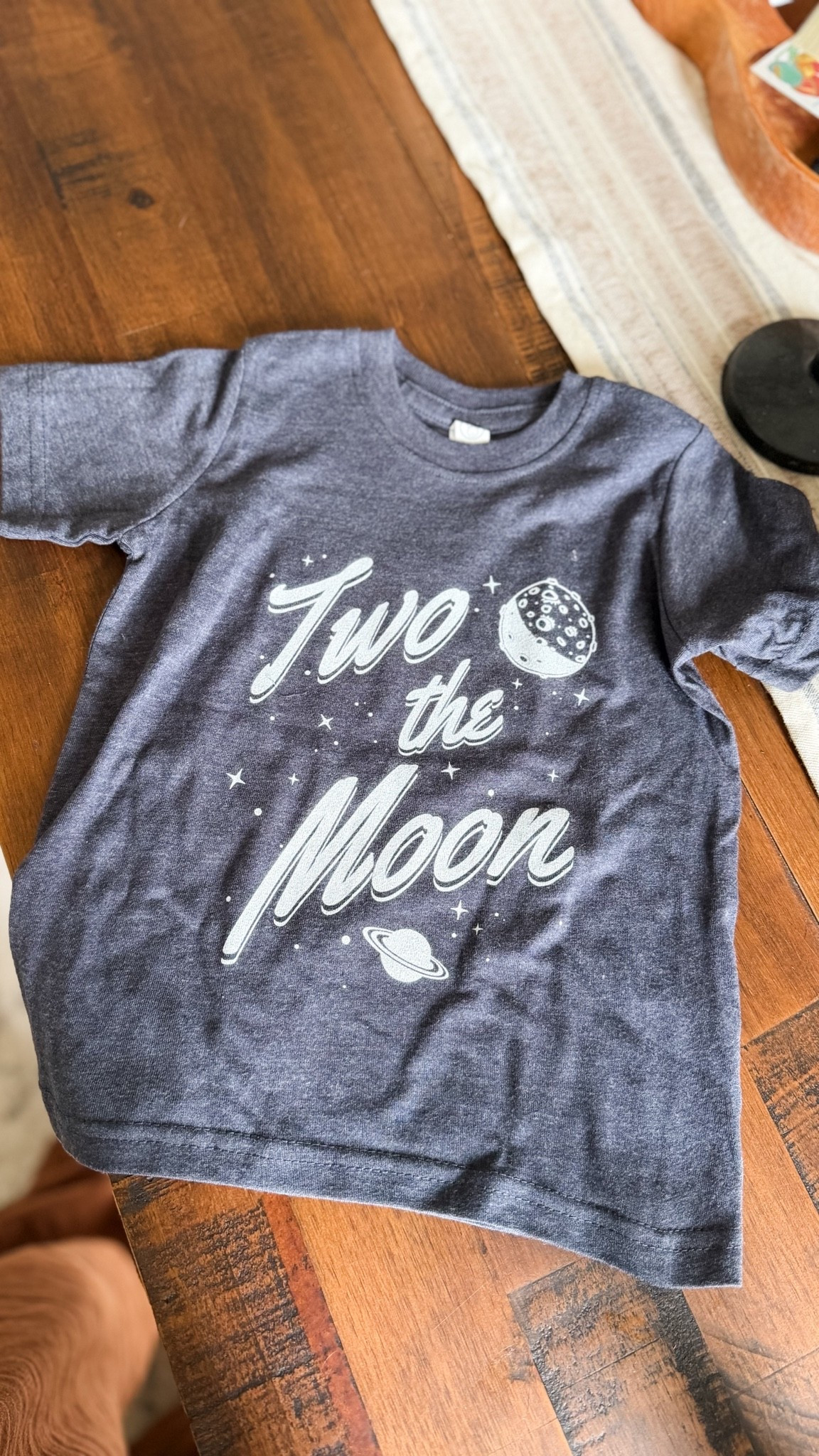 Two the moon 2nd birthday tshirt 🌙 size 2T in color vintage navy 😍

#LTKmomlife #LTKKids #LTKBaby