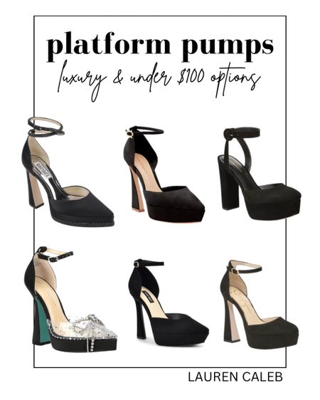 Needed a pair of formal closed toe pumps for a black-tie event. Amazing a lot of luxury options and the “dupes” are quality brands with nearly exact same designs. #blacktie #platformpumps #blackpumps #formalpumps #winterformal #holidaypartys #weddingshoes #bridesmaidshoes 

#LTKsalealert #LTKshoecrush #LTKfindsunder100