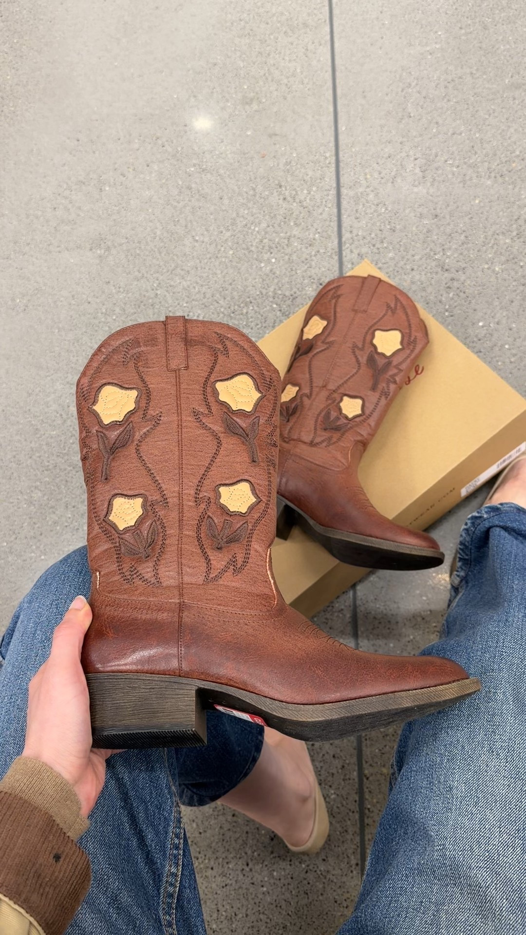 Cowboy boots with flowers. These comfy cowboy boots are girly and easy to style. A must for your spring wardrobe 

#LTKFindsUnder100