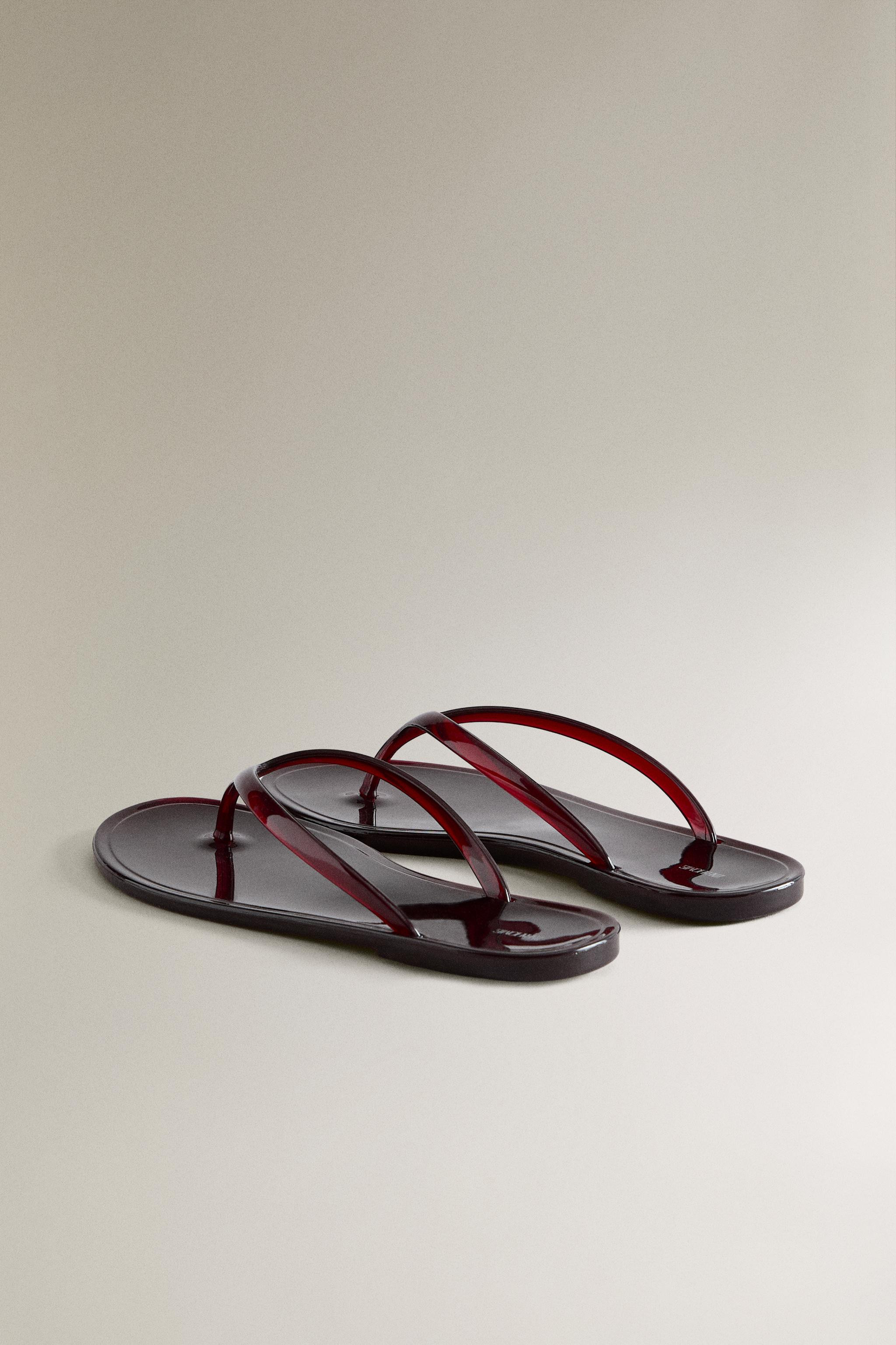 FLAT JELLY SANDALS | Zara UK
